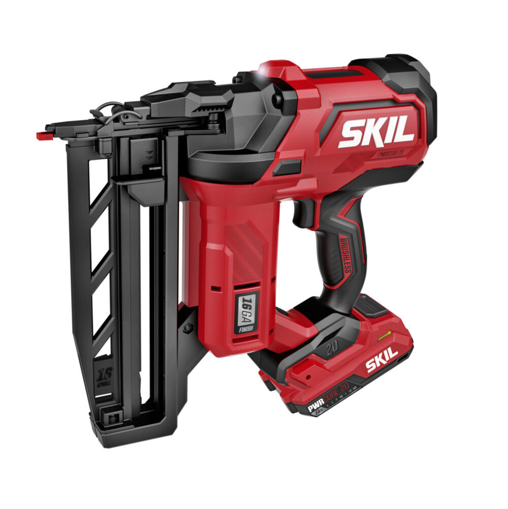 SKIL Brushless 20V 16Ga Straight Finish Nailer Kit, large image number 2