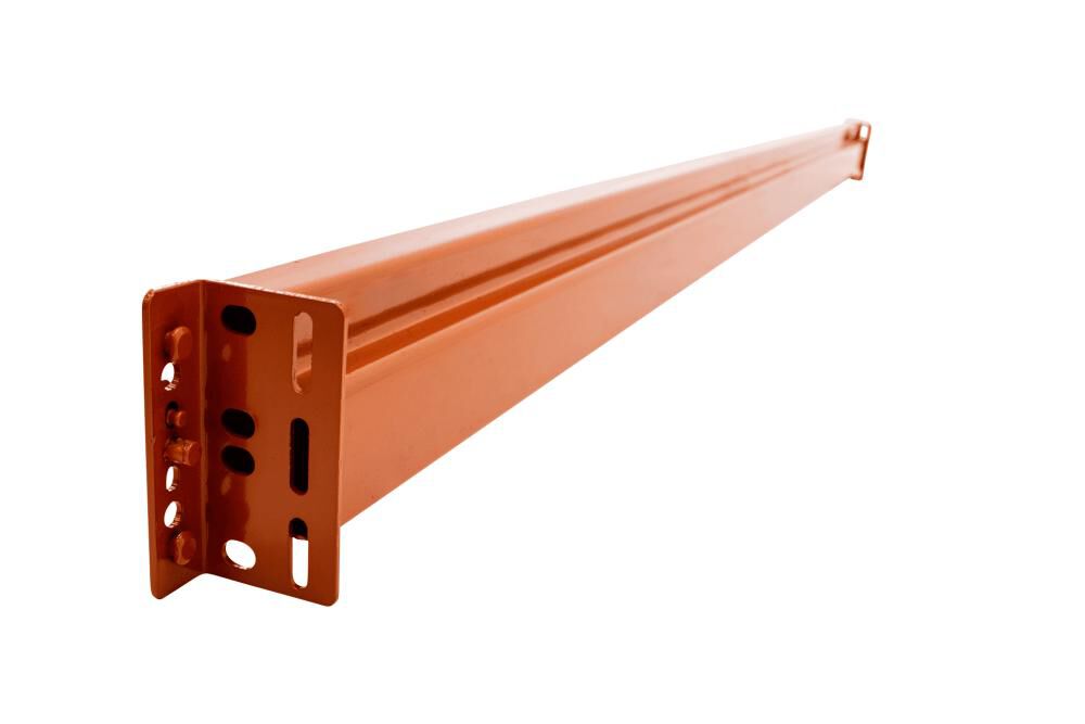 WPRP Wholesale 4-5/8 Inch x 108 Inch 6320 Lbs Teardrop Pallet Rack Beam Orange, large image number 3