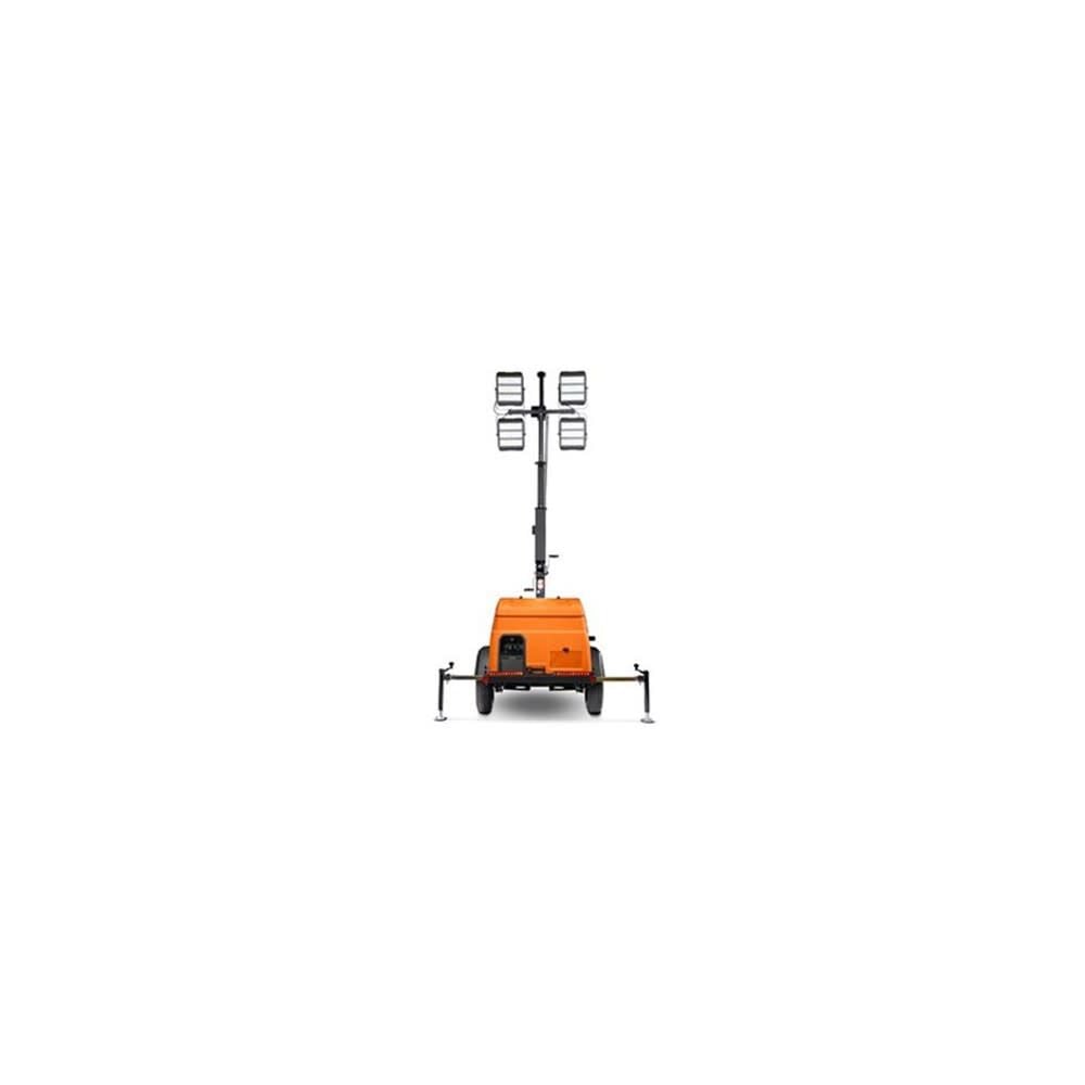 Generac Mobile Products 6kW 23 Ft Vertical Mast Mobile 4 Bulb LED Light Tower with Kubota Diesel Engine, large image number 4