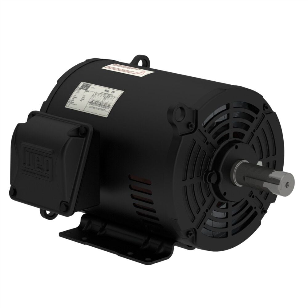 WEG 230-460 3HP 1760 Rpm General Purpose Compressor Electric Motor, large image number 2