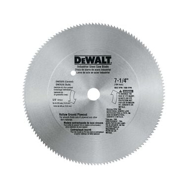 DEWALT 7-1/4 In. 140T Steel Plywood Blade, large image number 0