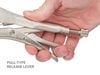 Tekton 7 Inch Curved Jaw Locking Pliers, small image number 5