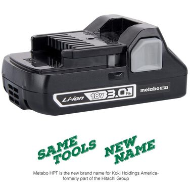 Metabo HPT 18-Volt Compact 3.0-Amp Hour Lithium Ion Battery, large image number 6