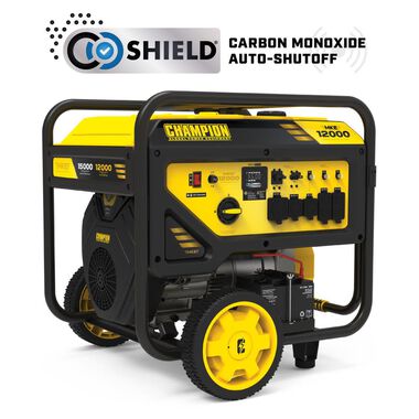 Champion Power Equipment 12000-Watt Portable Generator with Electric Start and CO Shield