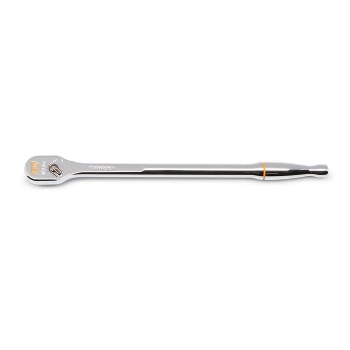 GEARWRENCH 120XP 1/4 Inch Drive Full Polish Chrome Extra Long Handle Teardrop Ratchet, large image number 0