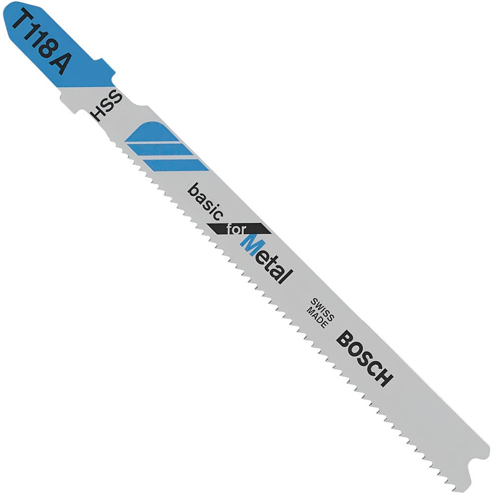Bosch 3-5/8 Inch 17-24 TPI Basic for Metal T-Shank Jig Saw Blades 100 Piece, large image number 1