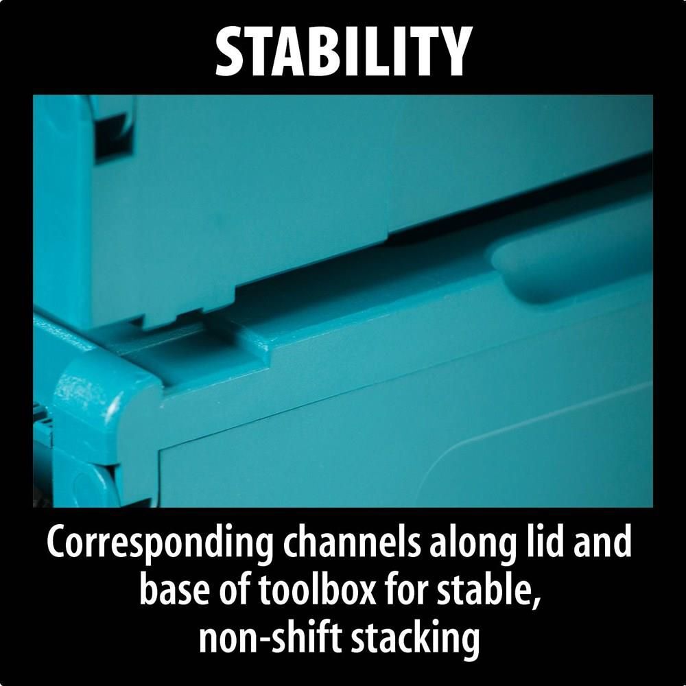 Makita 6-1/2 in. x 15-1/2 in. x 11-5/8 in. Medium Interlocking Case, large image number 5