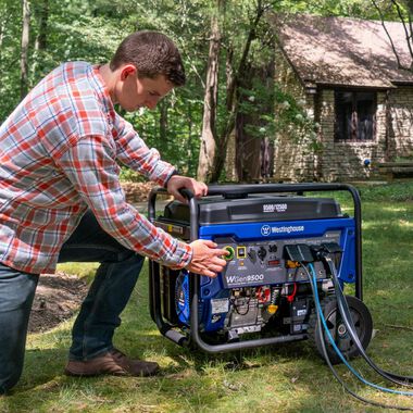 Westinghouse Outdoor Power 9500-Running-Watt Heavy Duty Portable Gas Powered Generator with Electric and Remote Start, large image number 3