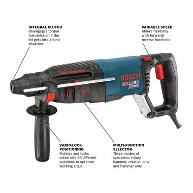 Bosch 1 In. SDS-Plus Bulldog Extreme Rotary Hammer, large image number 3