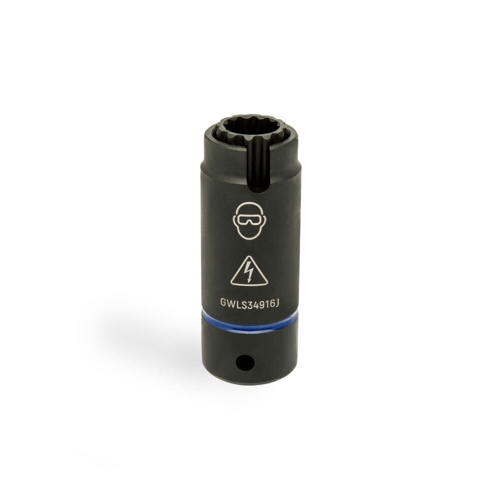 GEARWRENCH 1/2 Drive 3-in-1 Lineman 9/16 x 3/4 12 Point Slotted Deep Impact Socket, large image number 3