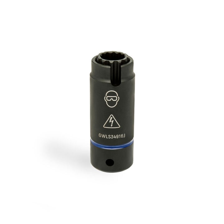 GEARWRENCH 1/2 Drive 3-in-1 Lineman 9/16 x 3/4 12 Point Slotted Deep Impact Socket, large image number 2