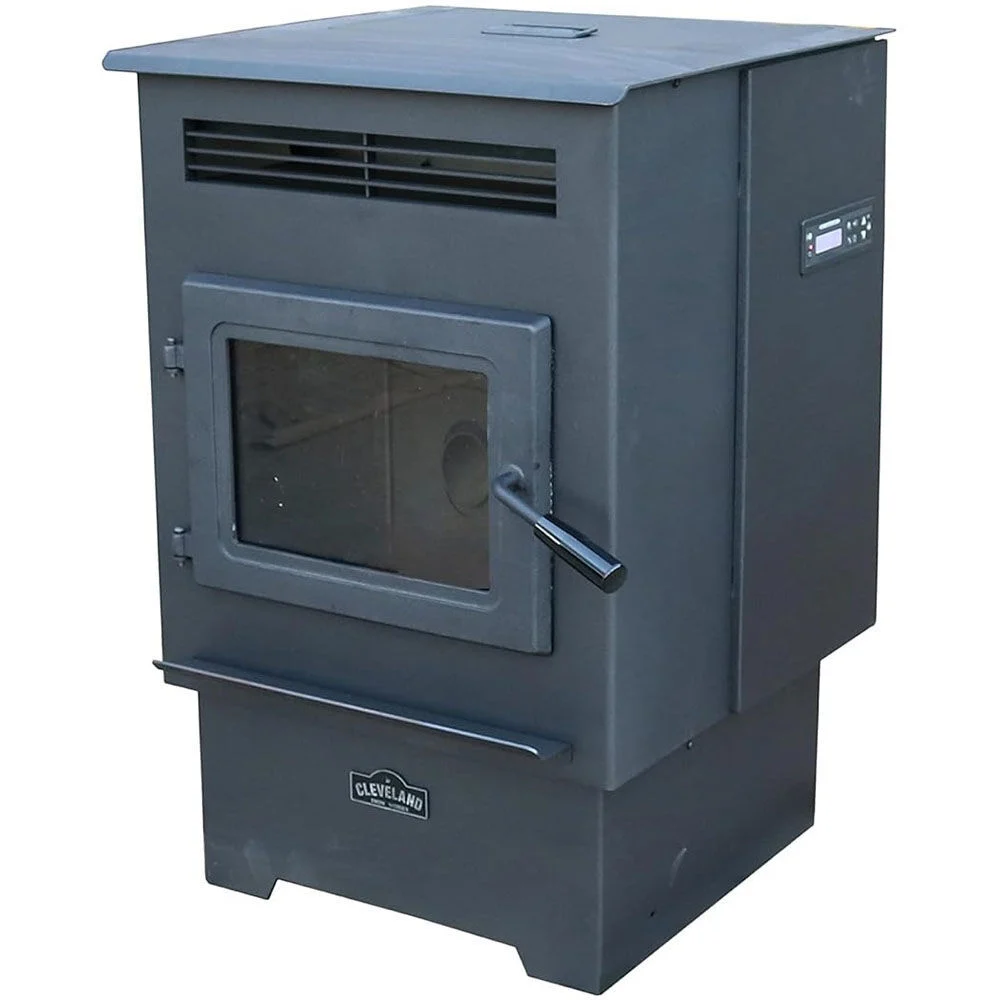 Cleveland Iron Works No.200 Medium EPA Approved High-Efficiency Pellet Stove with Smart Home Technology Heats 1200 Sq Ft Area, large image number 1