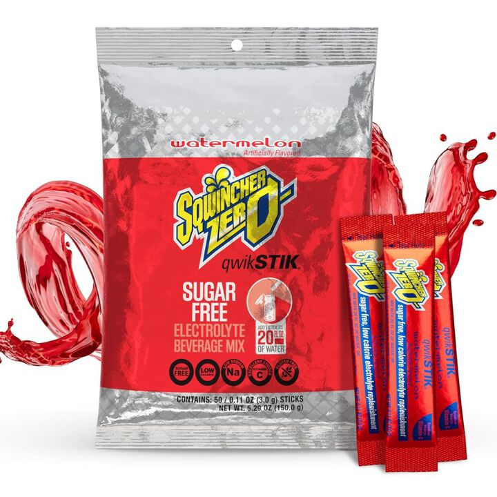 Sqwincher  Zero Qwik Stik Single Serve Watermelon Hydration Pack 5 50 Count Bags 250 Pieces, large image number 1