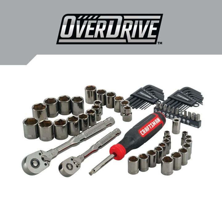 CRAFTSMAN OVERDRIVE Mechanics Tool Set, 64 Pieces, large image number 1