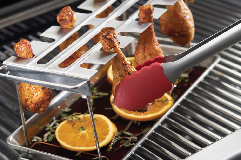 Broil King Stainless Steel Roaster and Wing Rack with Pan, large image number 3
