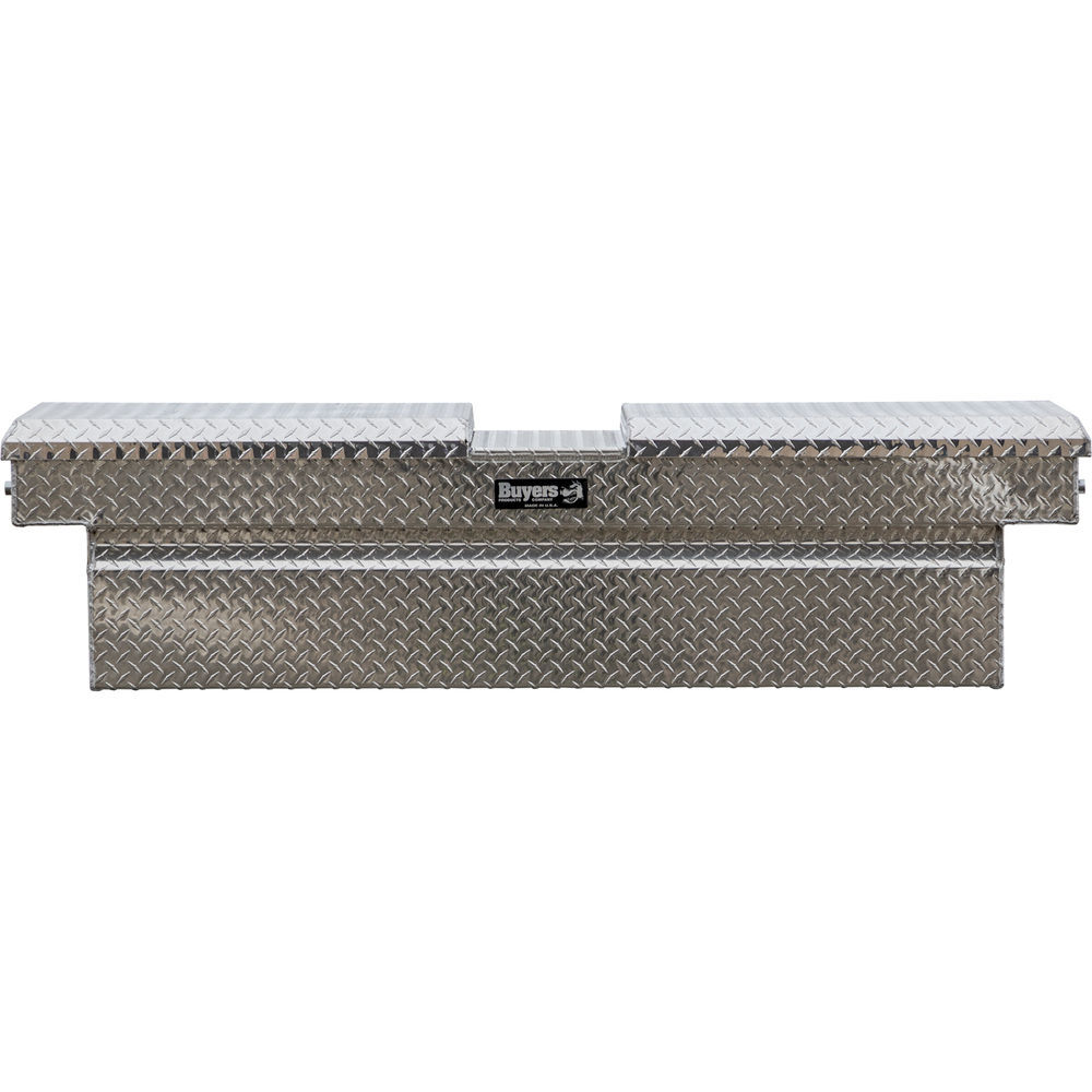 Buyers Products Company 23x20x71 Inch Diamond Tread Aluminum Gull Wing Truck Box, large image number 1