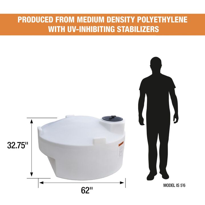Buyers Products Company 325 Gallon Pickup Truck Storage Tank - 62 Inch x 52.5 Inch x 32.75 Inch, large image number 2