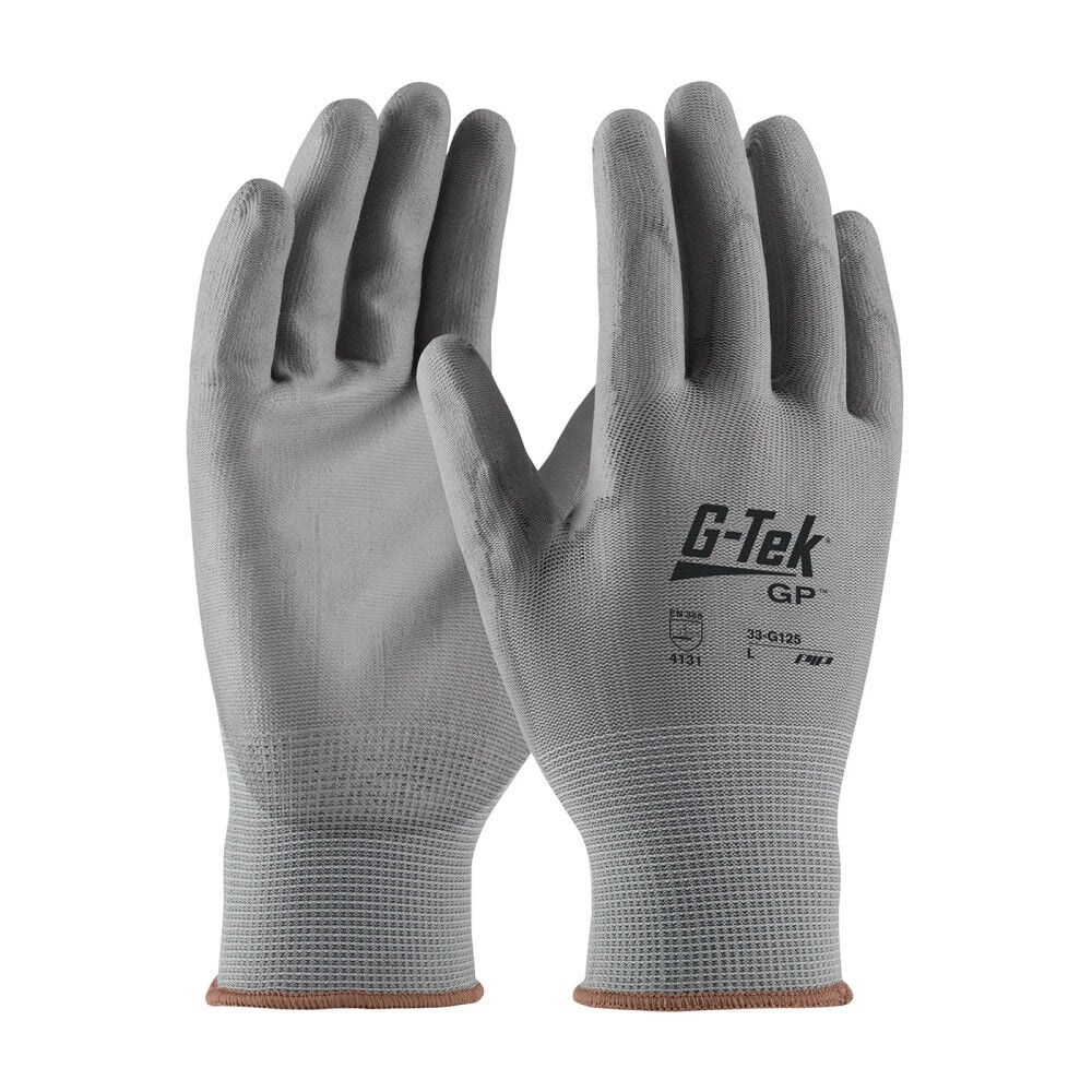 Protective Industrial Products G-Tek Gray Coated Nylon General Purpose Gloves Small, large image number 1