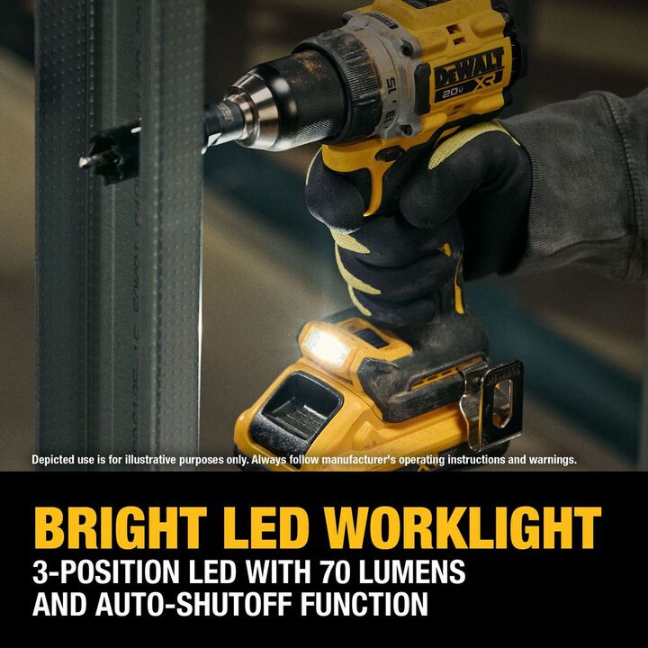 DEWALT 20V MAX XR Brushless Cordless 1/2 Inch Drill/Driver Kit With POWERPACK Batteries, large image number 8