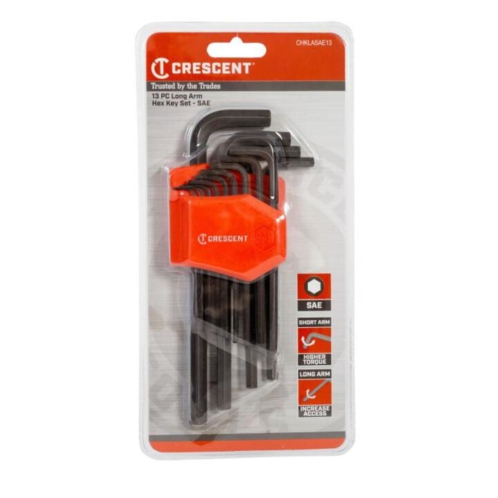 Crescent 13-Key SAE Long Arm Hex Key Set, large image number 3