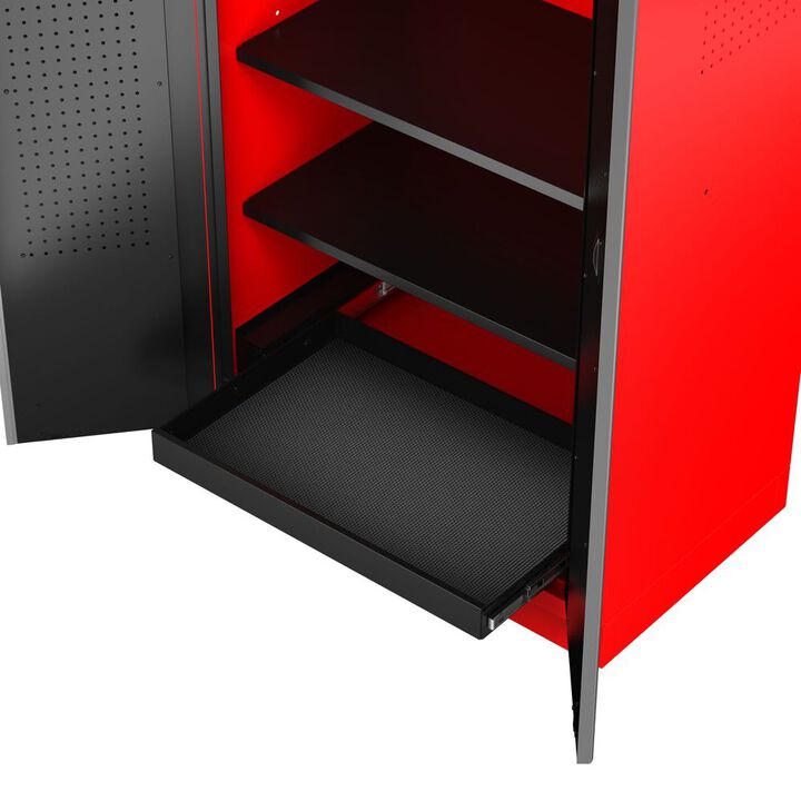 CRAFTSMAN Welded Floor Cabinet Red and Black, large image number 6
