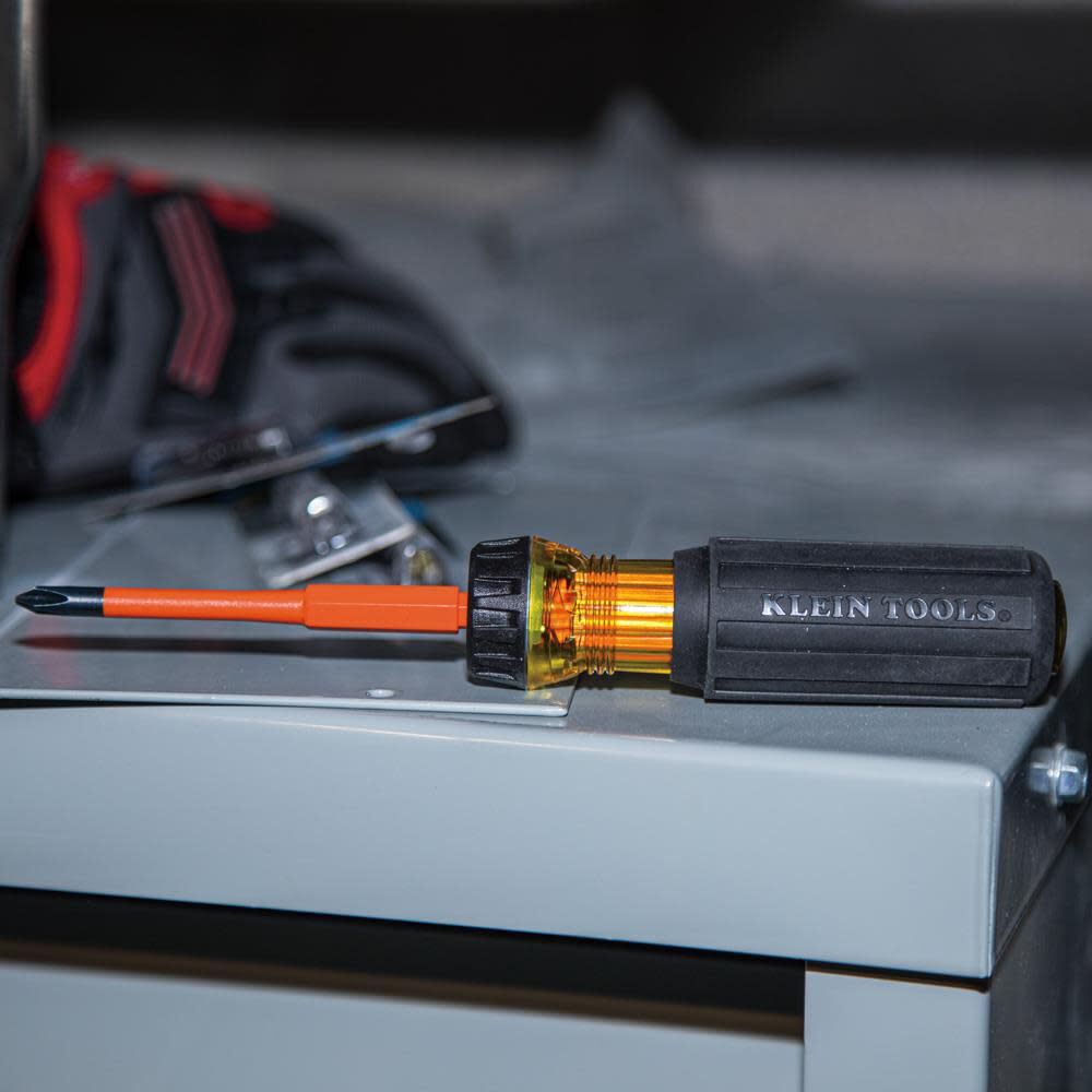 Klein Tools Insulated 2-Bit Driver #1/#2 Sq, large image number 5