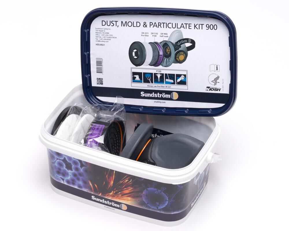 Sundstrom Safety SR900 Air Purifying Respirator Dust Mold & Particulate Kit - M, large image number 4