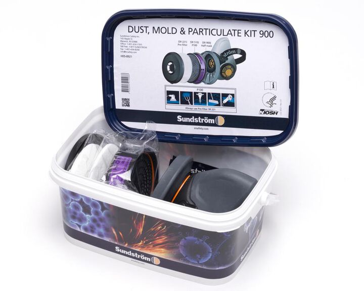 Sundstrom Safety SR900 Air Purifying Respirator Dust Mold & Particulate Kit - M, large image number 3