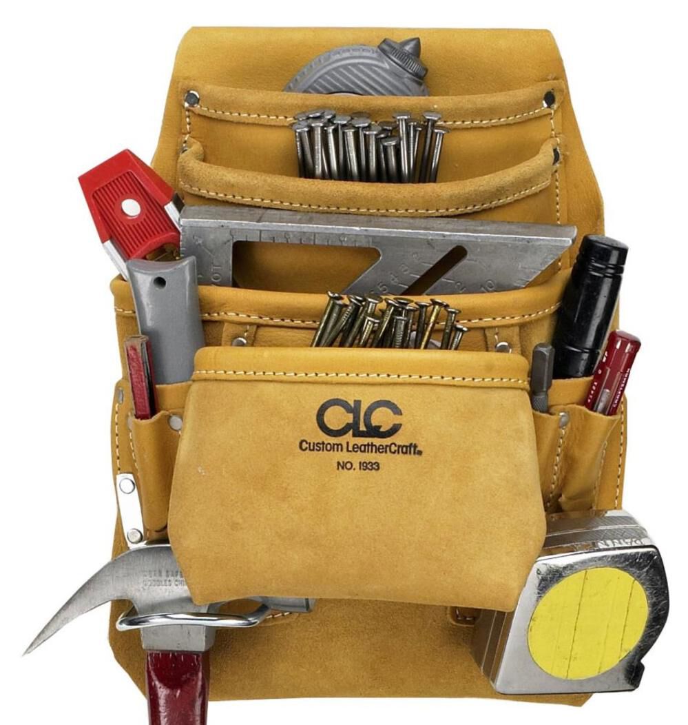 CLC 10 Pocket Carpenter’s Nail & Tool Bag – I933