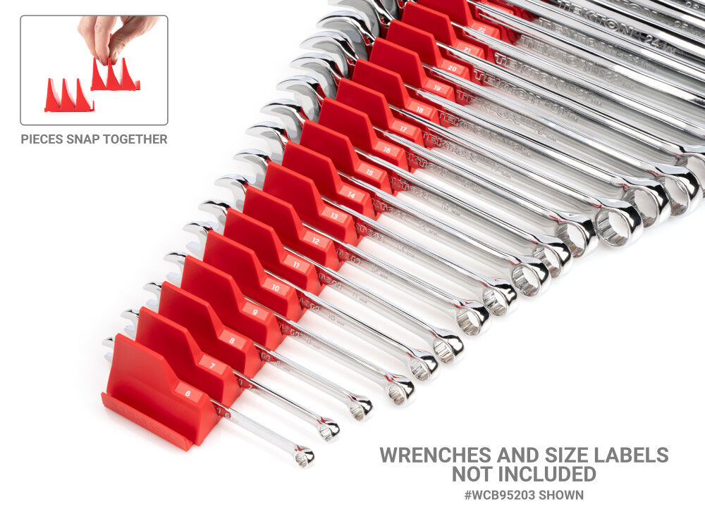 Tekton 20-Tool Modular Wrench Organizer Set (Red), large image number 2