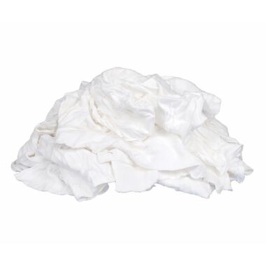 Buffalo Industries Recycled White T Shirt Cloth Rag 50 Lb Box, large image number 0
