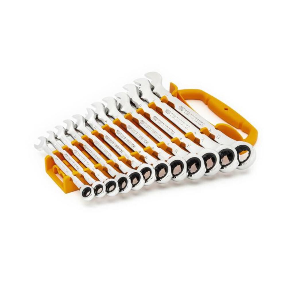 GEARWRENCH 72 Tooth 12 Point Metric Combination Ratcheting Wrench Set 12 Pieces, large image number 2
