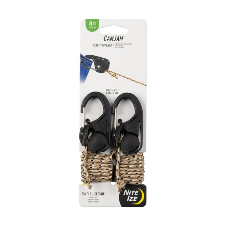 Nite Ize CamJam Cord Tightener with Rope 2 Pieces