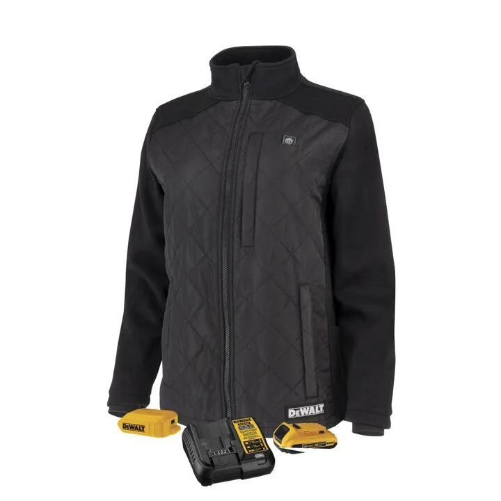 DEWALT Womens Hybrid Heated Jacket, Black, XS, large image number 0