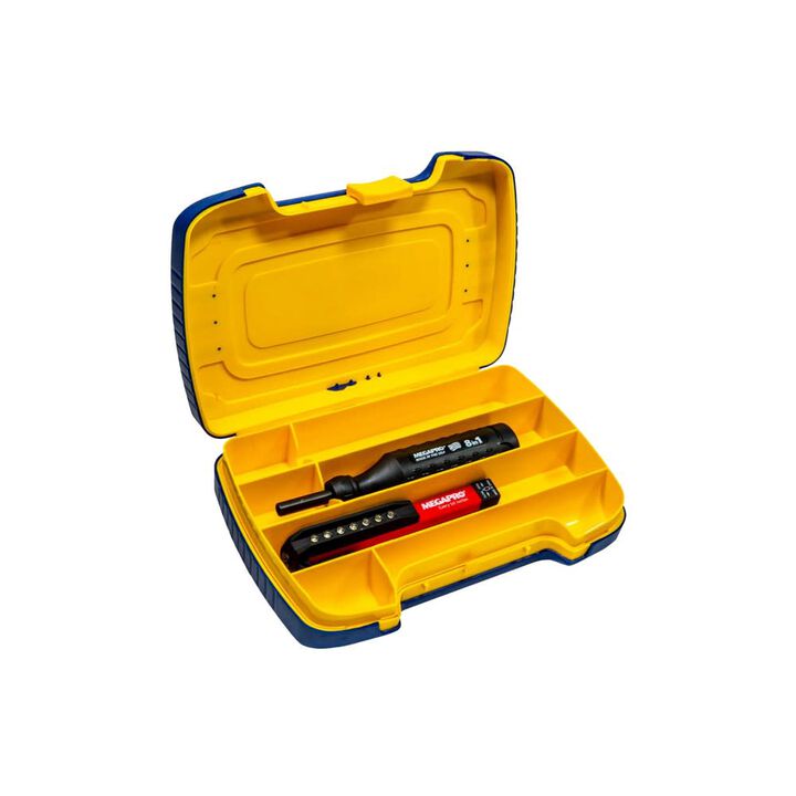 Megapro 8-In-1 Original Driver & 120 Lumens LED Worklight Kit Black