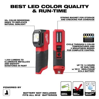 Milwaukee M12 Paint and Detailing Color Match Light (Bare Tool), large image number 1