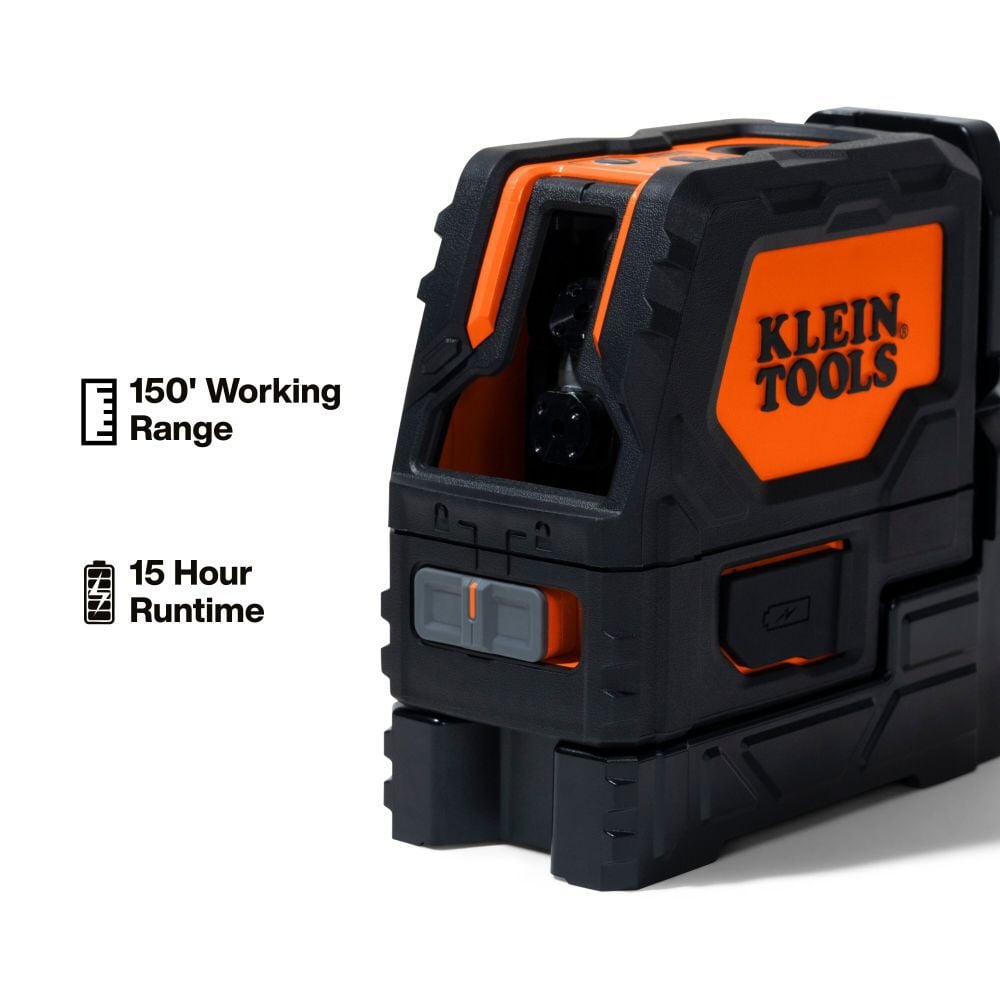 Klein Tools Self-Leveling Red Cross-Line Laser Level with Red Plumb Spot, large image number 4