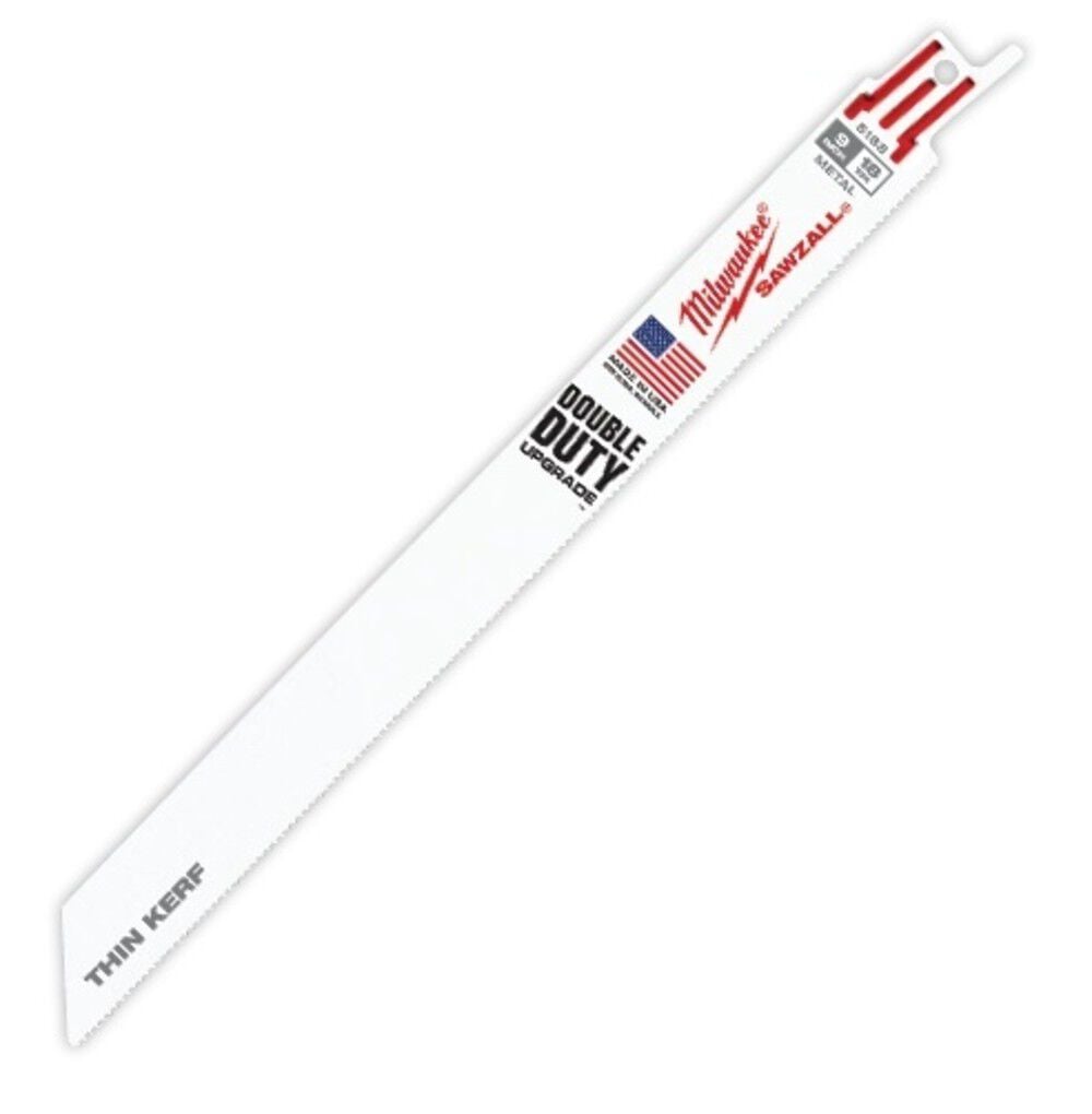 Milwaukee 9 Inch 18 TPI SAWZALL Blade for Medium Metal, large image number 1