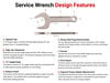 Tekton Service Wrench Set 6 Piece 2 5/16 - 2 5/8 Inch, small image number 5