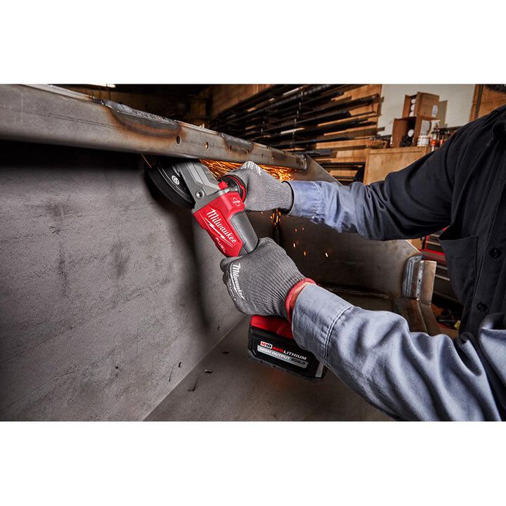 Milwaukee M18 FUEL 5 Inch Flathead Braking Grinder, Paddle Switch No-Lock-Reconditioned (Bare Tool), large image number 11