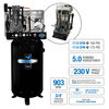 Industrial Air Compressor 80 Gallon 5 HP Single Phase 230V Two Stage, small image number 2