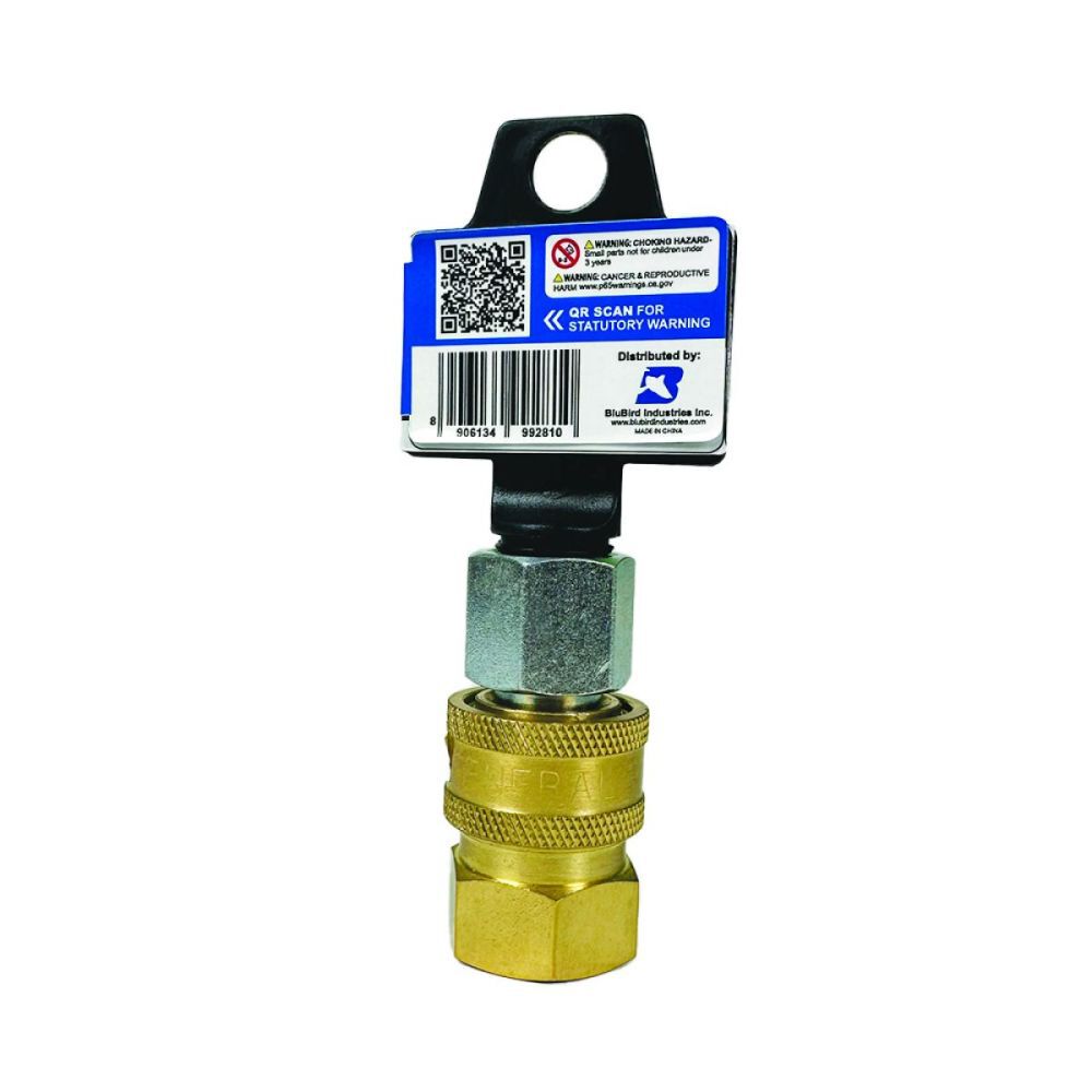 BluBird BluShield 3/8 Inch Plug x 3/8 Inch MNPT Pressure Washer Adapter, large image number 10