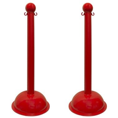 Mr Chain Red Heavy Duty Stanchion (2-Pack), large image number 0