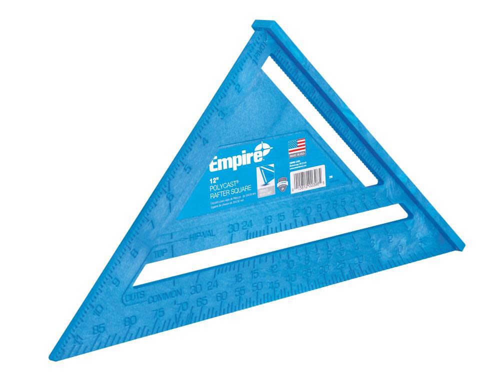 Empire Level 12 Inch Rafter Square Polycast 396 - Acme Tools