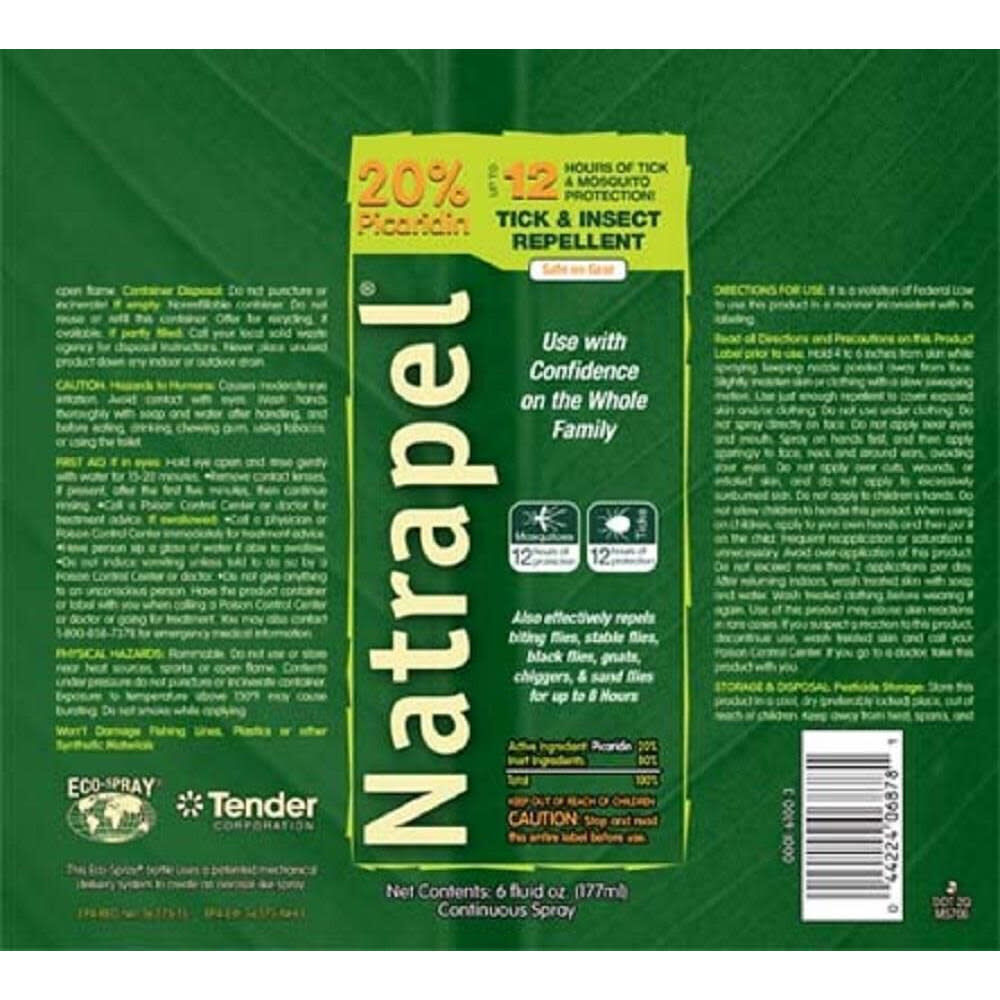 Bens Natrapel 6 Oz Picaridin Insect Repellent Spray 12 Piece Bundle, large image number 2