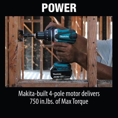 Makita 18V LXT Lithium Ion Cordless 1/2in Driver-Drill Kit (4.0Ah), large image number 8