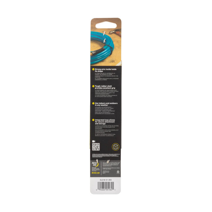 Nite Ize Gear Tie Loopable Twist Tie 18in 2pk Bright Orange, large image number 1