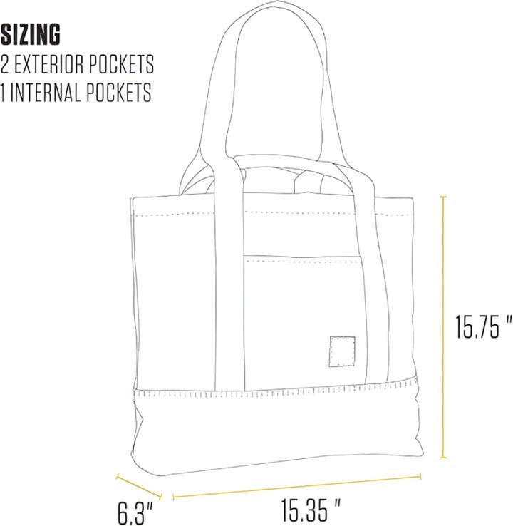 Carhartt Classic Black 18 L Open Tote, large image number 1