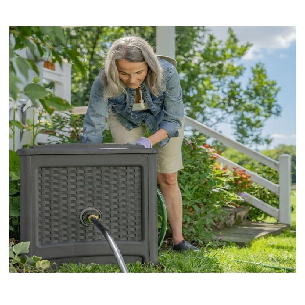 Suncast 225 Ft. Resin Smart Tube Hose Hideaway, Peppercorn, large image number 3