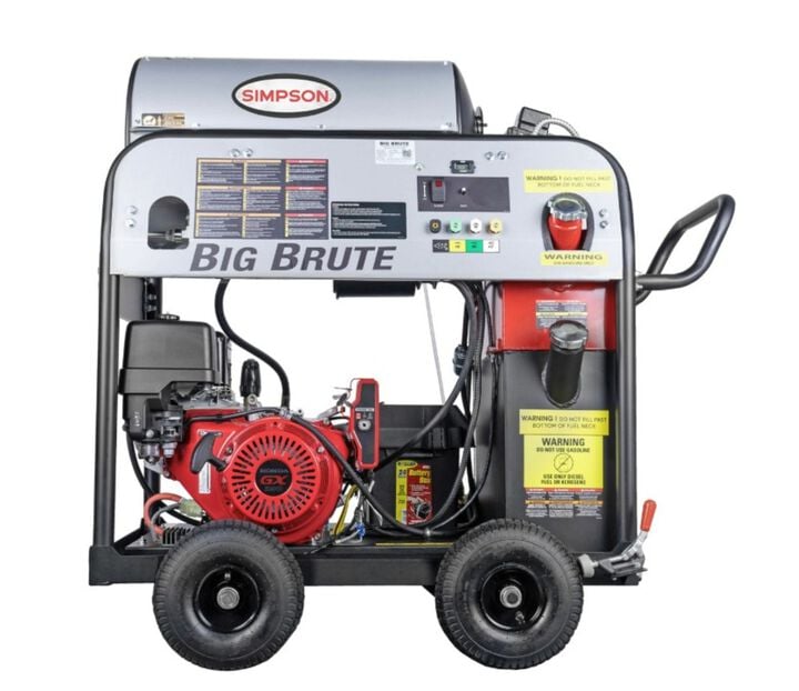 Simpson Big Brute 4000 PSI 4.0 GPM Gas Powered Hot Water 49 State Commercial Pressure Washer with 4 Spray Tips